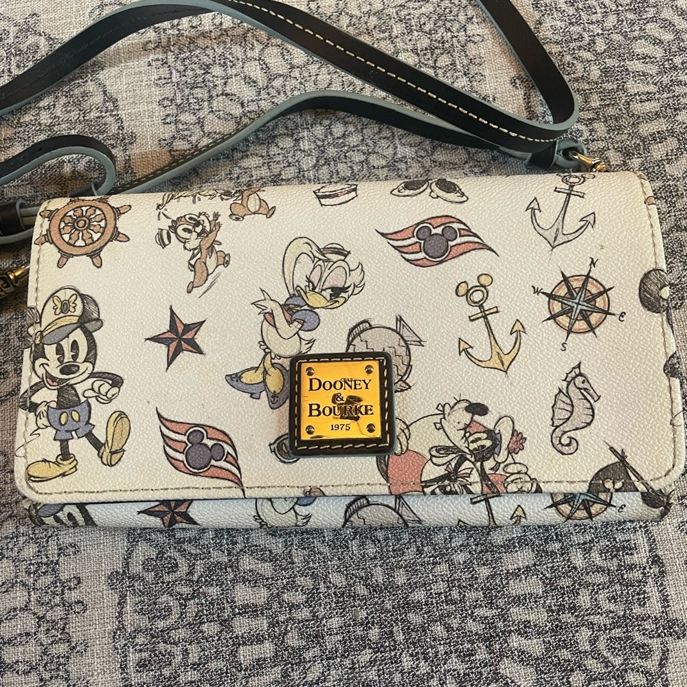 Disney Cruise Line Dooney and Bourke Crossbody Wallet